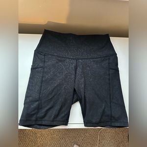 Sunset Paisley Pattern Bike Shorts